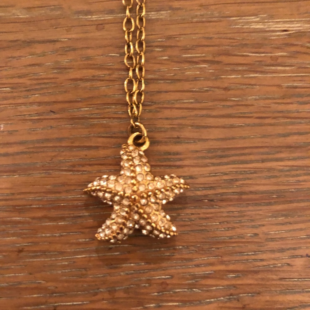 Starfish layering statement necklace